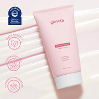 Glowth Barrier Restore Night Cream fragrance-free formula with dermatologist approved certification badge
